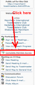 Complete the member survey