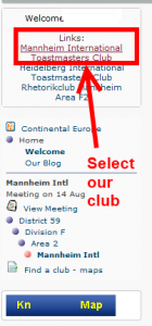 Select our club